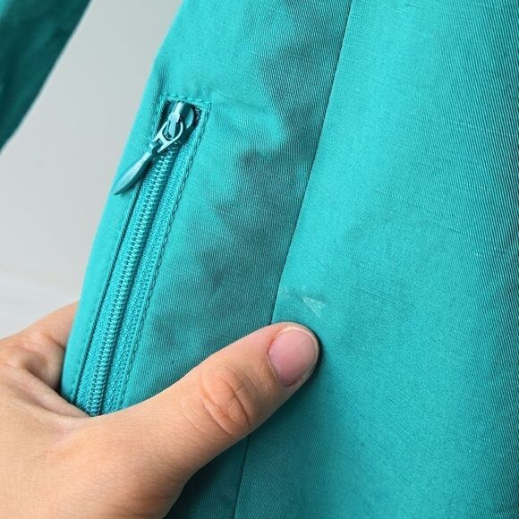 Lafayette 148 New York Doris Cotton and Linen Blend Zip Up Jacket - Picture 9 of 9